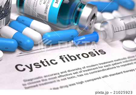 Diagnosis - Cystic Fibrosis. Medical Concept. 3D 21025923