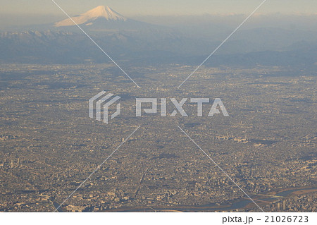 上空より望む:川口市中心部と東京都23区北部(千葉県柏市付近より) 上空より望む:川口市中心部と東京都23区北部(千葉県柏市付近より) 21026723