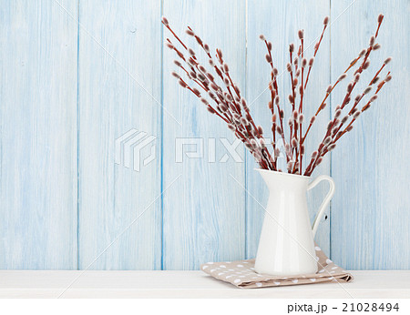 Pussy willow branches bouquet 21028494