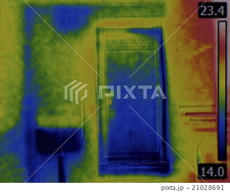 Toilet Flusher Infrared Image 21028691