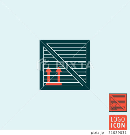 Cargo box icon isolated Cargo box icon isolated 21029031