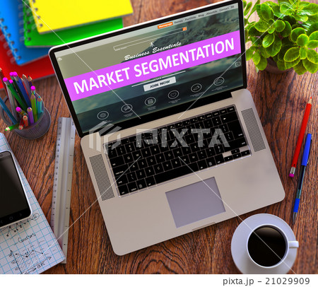 Market Segmentation Concept on Modern Laptop 21029909