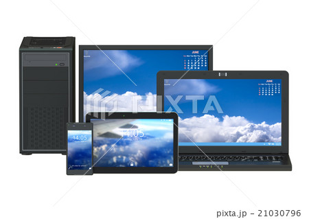 Modern computer, laptop, tablet and smartphone 21030796