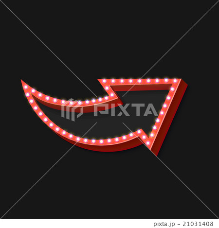 Volume retro arrow with lights Volume retro arrow with lights 21031408