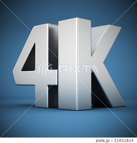 4K on blue 21031814