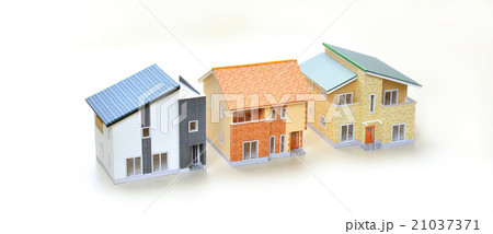 模型制作者様には写真素材販売での許可をいただいています 建築模型 住宅模型 住宅ローンのイメージ の写真素材