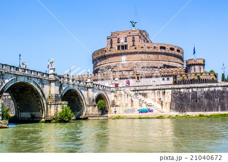 view of Castel Sant'Angelo, view of Castel Sant'Angelo, 21040672
