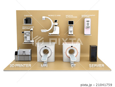 医科用画像診断装置のネットワークコンセプトイメージ 21041759