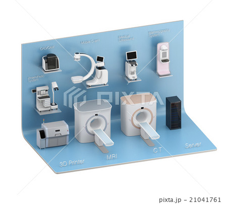 医科用画像診断装置のネットワークコンセプトイメージ 21041761