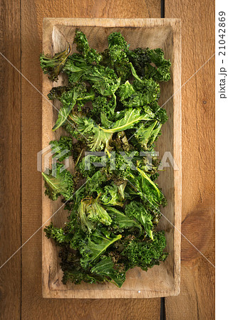 Kale chips with sea salt Kale chips with sea salt 21042869