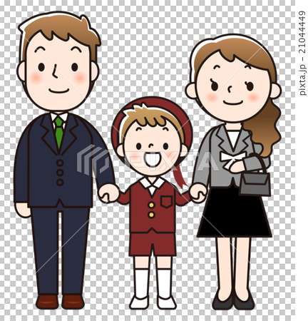 畢業典禮一家三口人 畢業典禮一家三口人 21044449