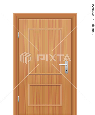 Wooden Room Door Closed 21044628
