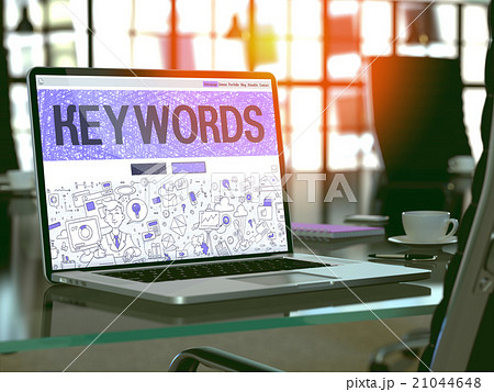 Keywords - Concept on Laptop Screen. Keywords - Concept on Laptop Screen. 21044648
