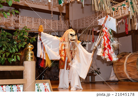 高千穂の夜神楽　手力雄の舞 21045178