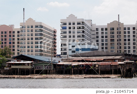 contemporary lifestyle on riverside in bangkok 21045714