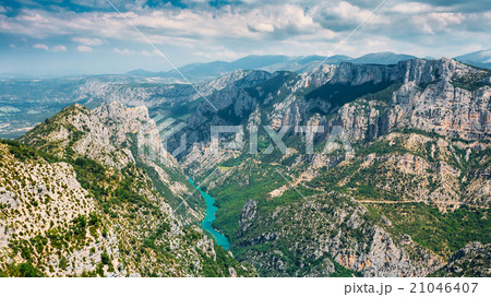 Beautiful landscape of the Gorges Du Verdon in 21046407