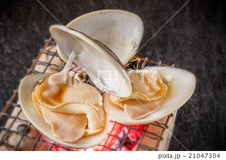 焼き蛤　 Baked clam japanese food 21047304