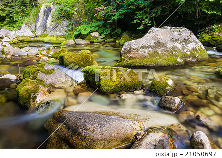 Creek in the Ligurian Alps Creek in the Ligurian Alps 21050697