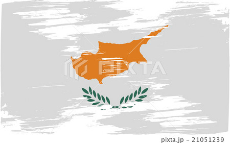 Flag of Cyprus with old texture. Vector Flag of Cyprus with old texture. Vector 21051239