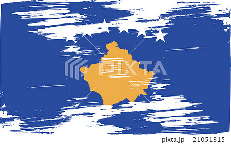 Flag of Kosovo with old texture. Vector Flag of Kosovo with old texture. Vector 21051315