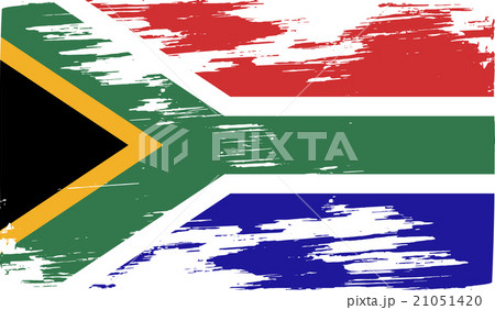 Flag of South Africa with old texture. Vector 21051420