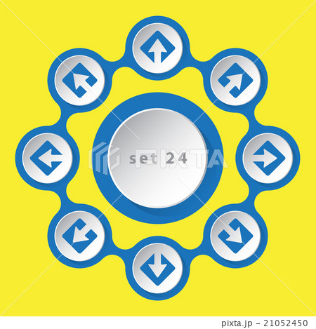 icons - arrows in eight directions 21052450