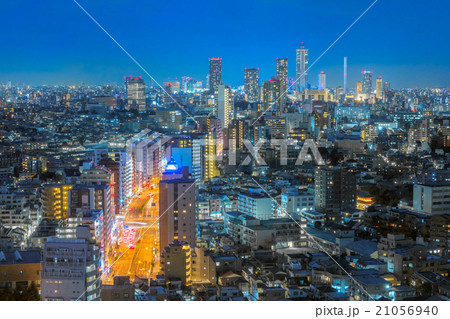 東京夜景・池袋方面 21056940