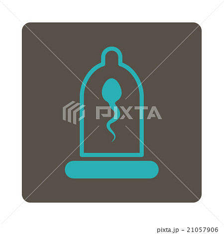 Sperm In Protection Rounded Square Button Sperm In Protection Rounded Square Button 21057906