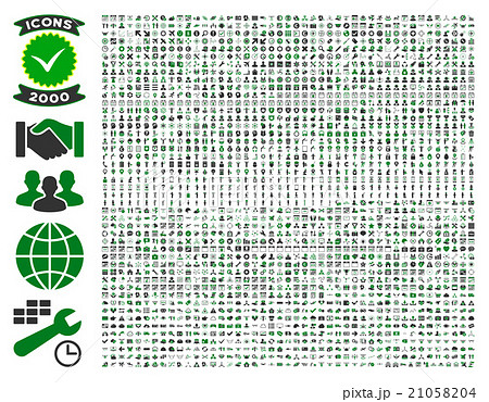 Collection Of 2000 Flat Vector Icons 21058204