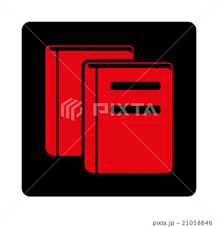 Books Rounded Square Button 21058646