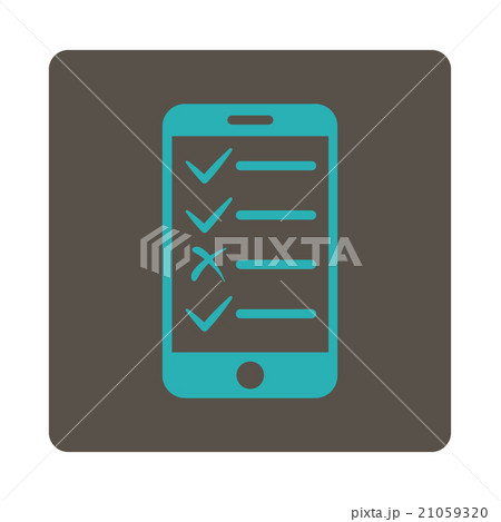 Mobile Test Rounded Square Button 21059320