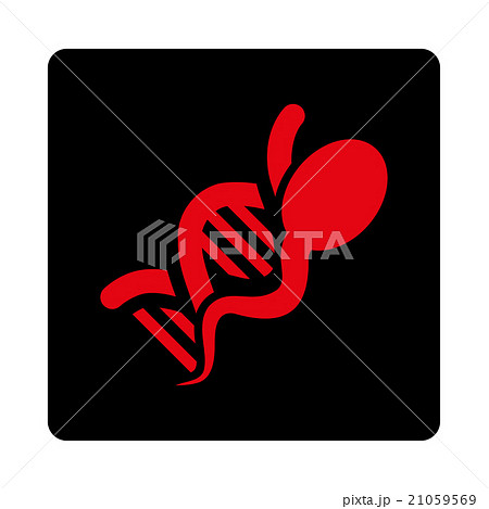 Sperm DNA Rounded Square Button Sperm DNA Rounded Square Button 21059569