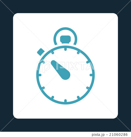 Stopwatch Rounded Square Button 21060286