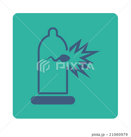 Sperm Escape Rounded Square Button 21060979