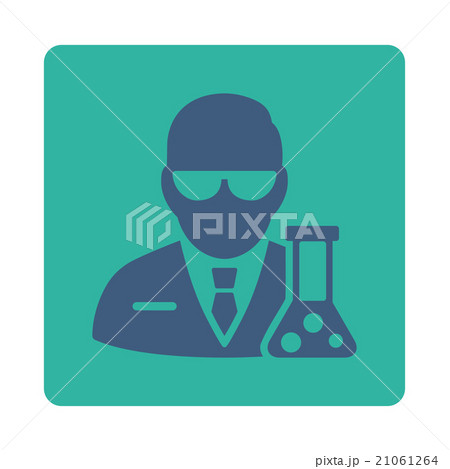 Scientist Rounded Square Button Scientist Rounded Square Button 21061264