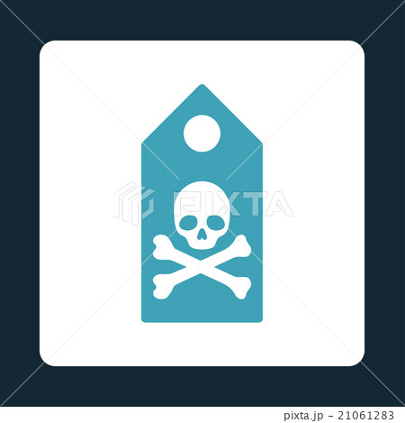 Dead Mark Rounded Square Button 21061283