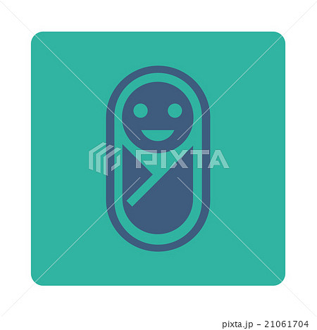 Baby Rounded Square Buttonのイラスト素材 [21061704] - PIXTA