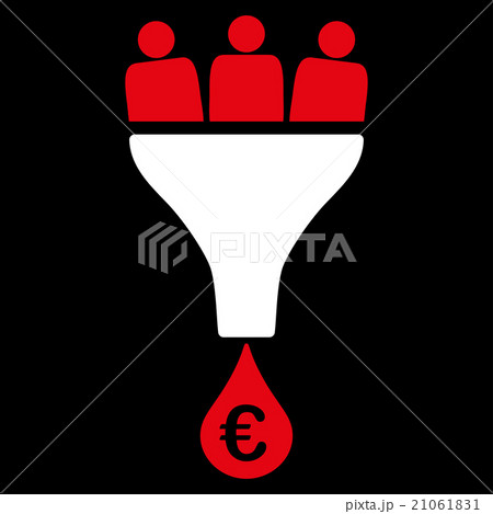 Euro Sales Funnel Icon 21061831