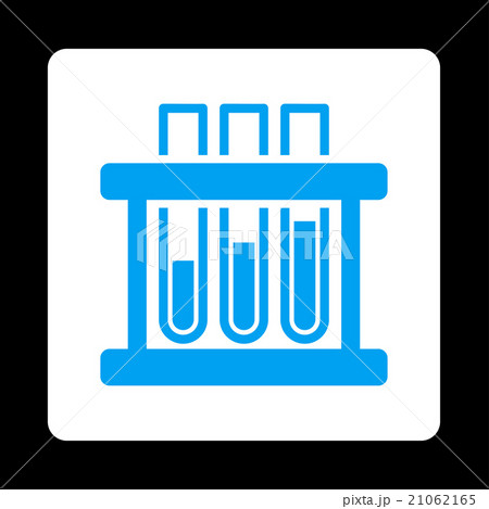 Test Tubes Rounded Square Button 21062165