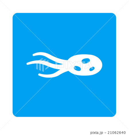 Intrude Bacteria Rounded Square Button 21062640