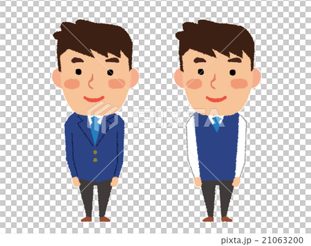 High school student (boys) uniform PNG white border has 21063200