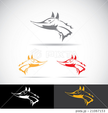 vector fox sign label or tattoo design. vector fox sign label or tattoo design. 21067153