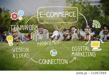 E-Commerce Ideas Analysis Communication Solution Social Concept 21067989