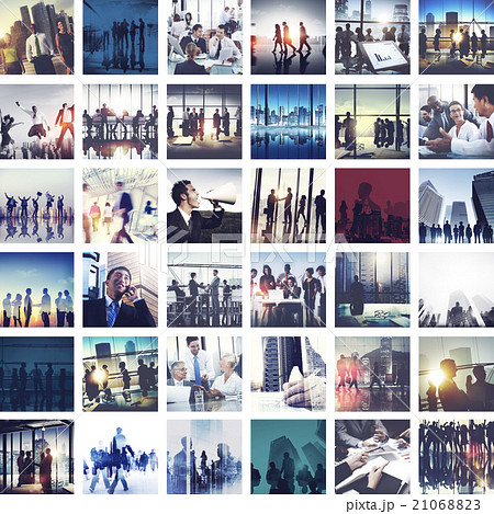 Business People Corporate Connection Greeting Collection Concept 21068823