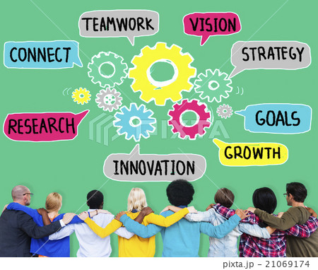 Teamwork Connect Strategy Vision Together Gear Concept Teamwork Connect Strategy Vision Together Gear Concept 21069174
