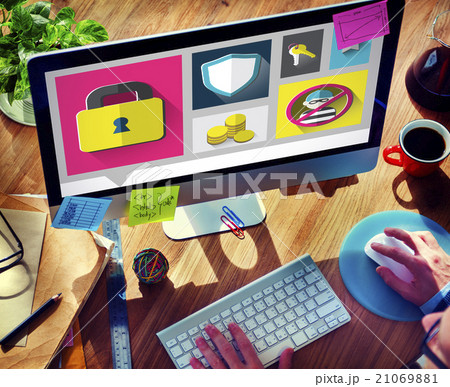 Security Protection Privacy Password Firewall Concept Security Protection Privacy Password Firewall Concept 21069881