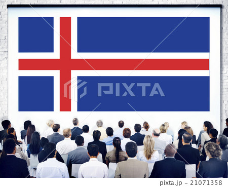 Iceland National Flag Government Freedom LIberty Concept 21071358