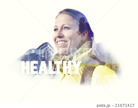 Hiking Athlete Backpacker Adventurer Mointain Concept 21071417