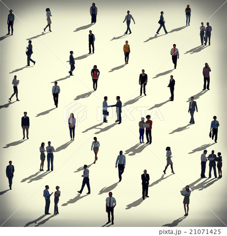 Business People Silhouette Group Corporate Concept 21071425