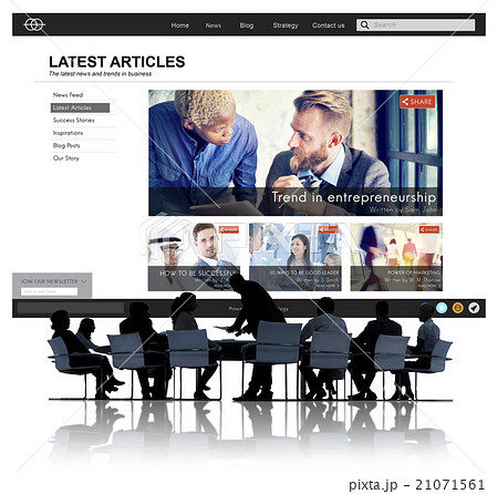 Lastest Article Webpage Advertising Announcement Concept 21071561